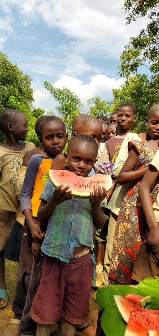 Children receiving nutritious meals